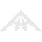 Ekena Millwork Pitch Riley Architectural Grade PVC Gable Pediment, 72"W x 36"H x 1"P (12/12) GPP072X036X100RIL - alternate 2